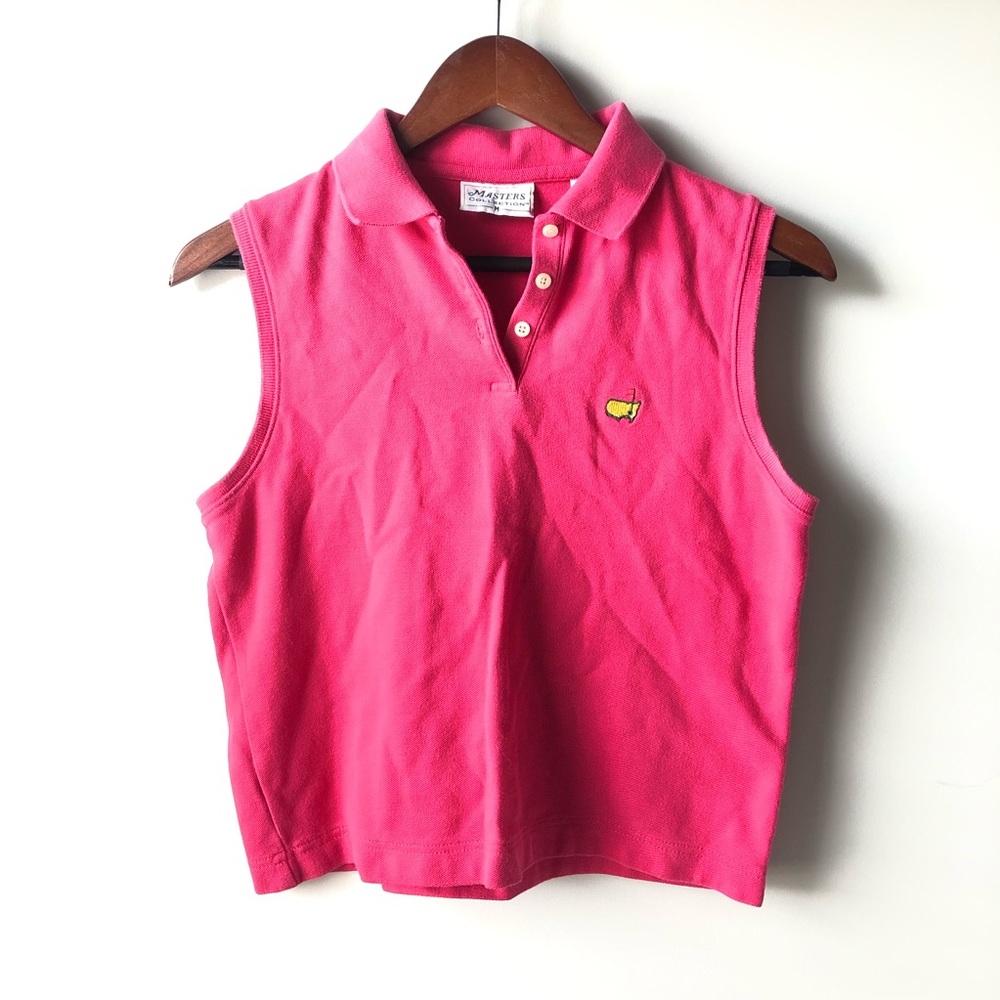 Pink Masters Golf Shirt Size M